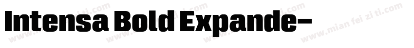Intensa Bold Expande字体转换